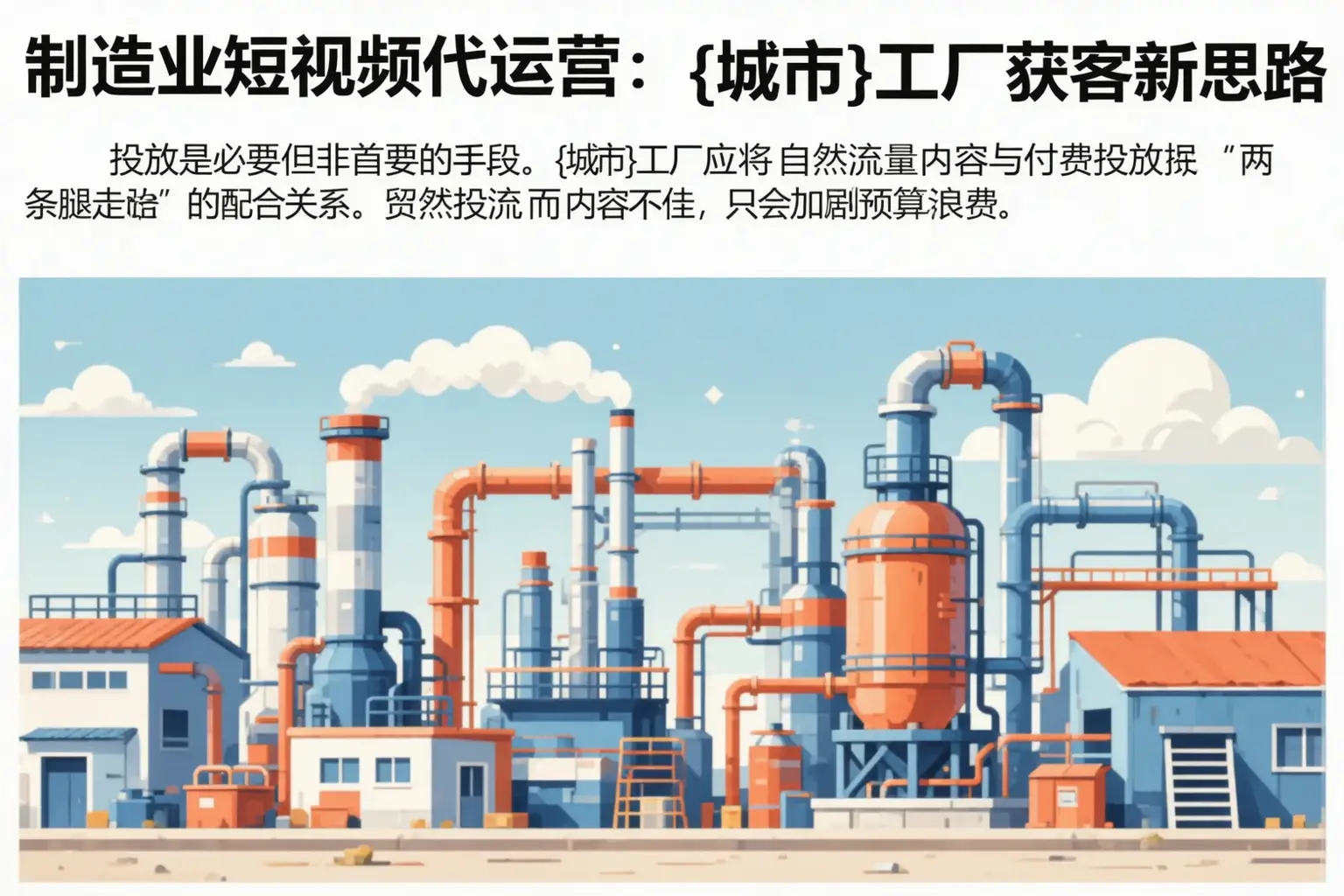 制造业短视频代运营：荆门工厂获客新思路