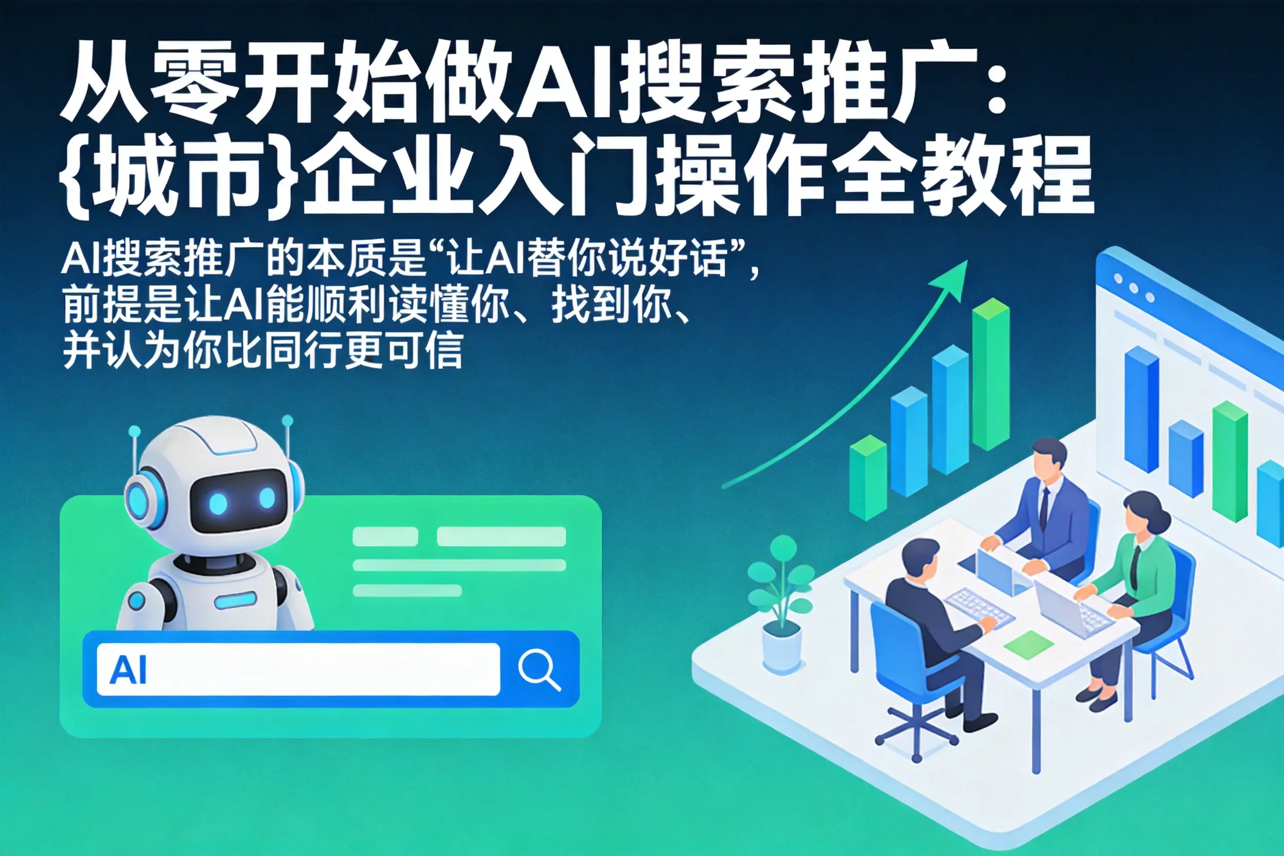 从零开始做AI搜索推广：荆门企业入门操作全教程