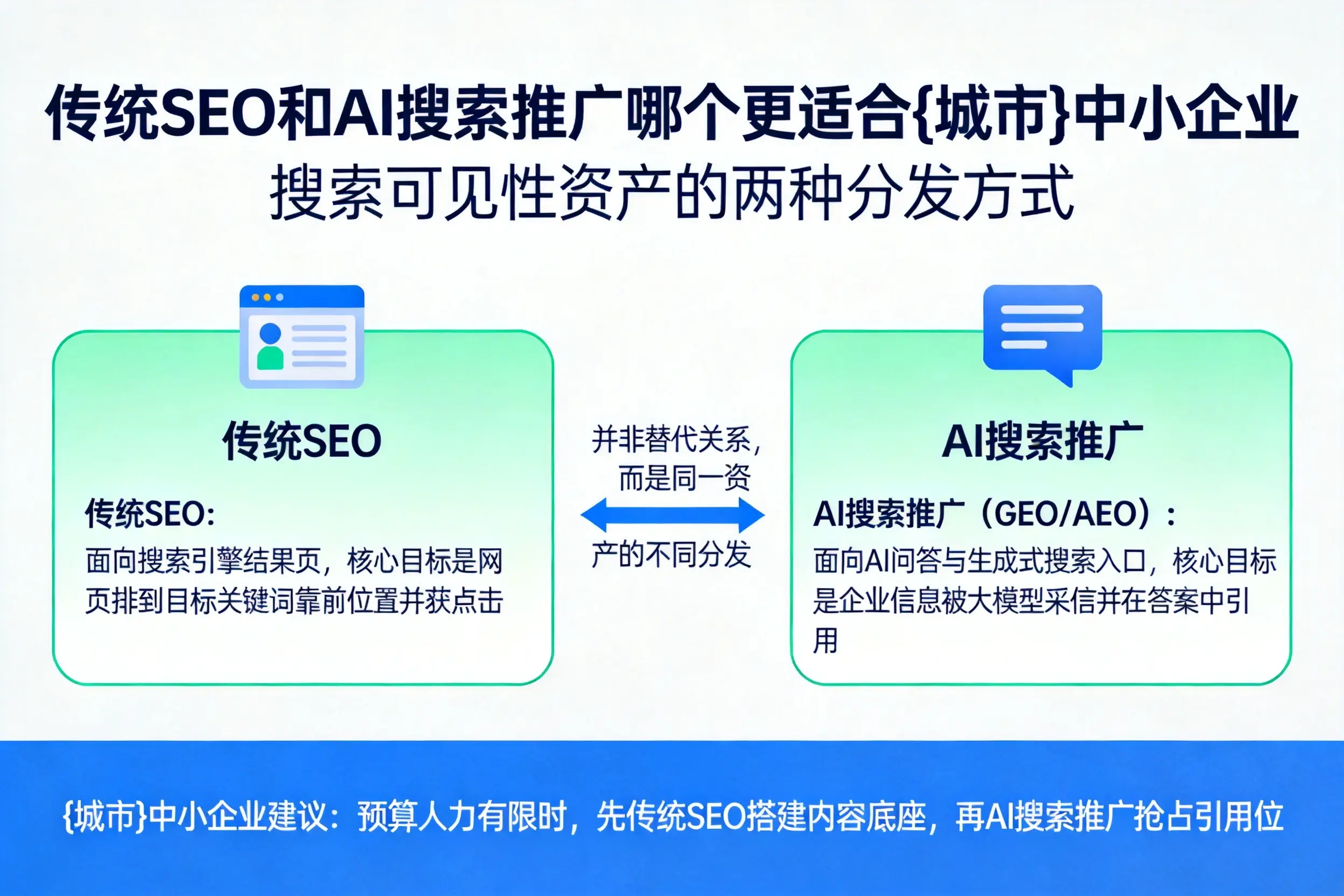 传统SEO和AI搜索推广哪个更适合荆门中小企业