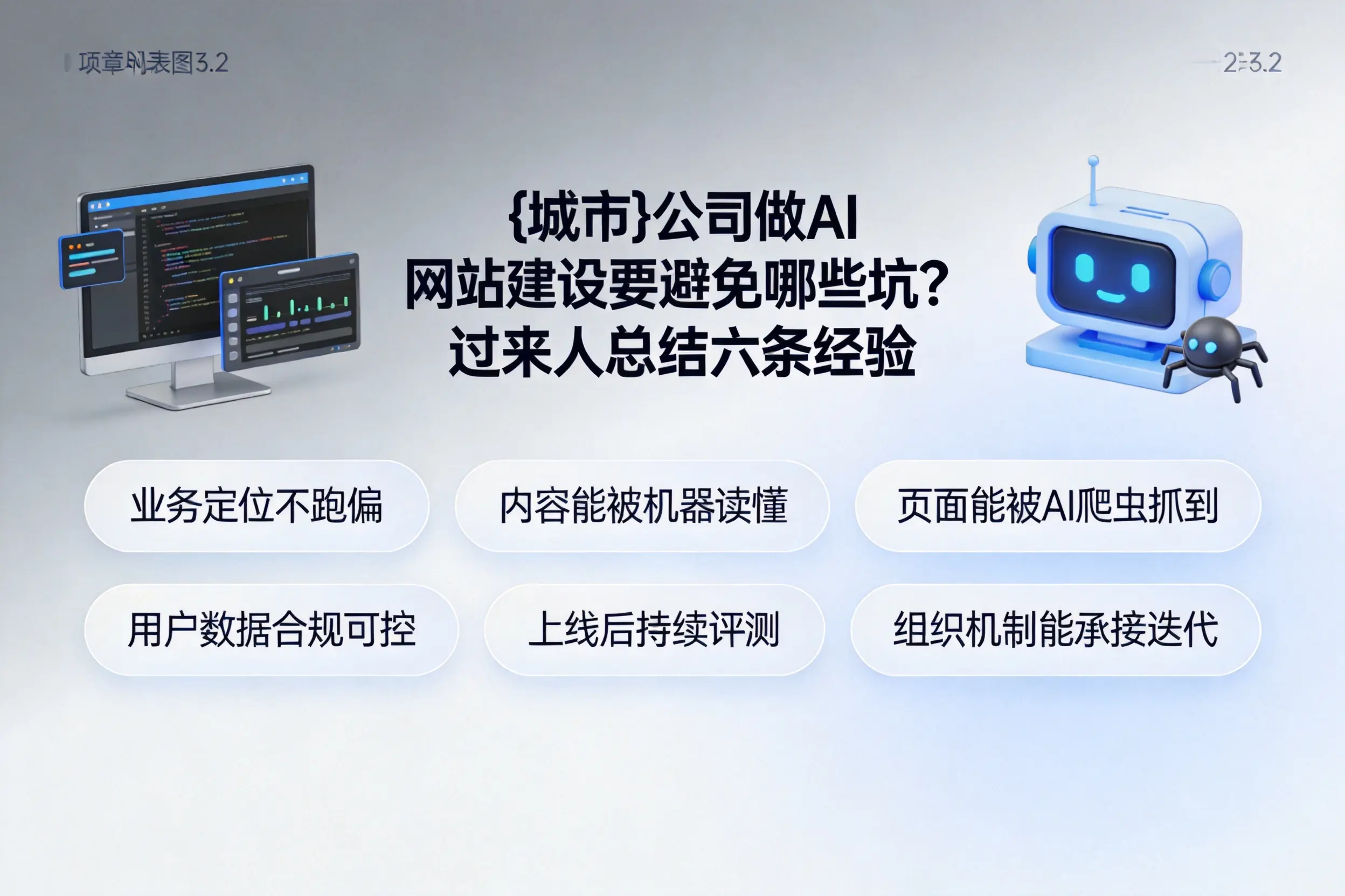 荆门公司做AI网站建设要避免哪些坑？过来人总结六条经验
