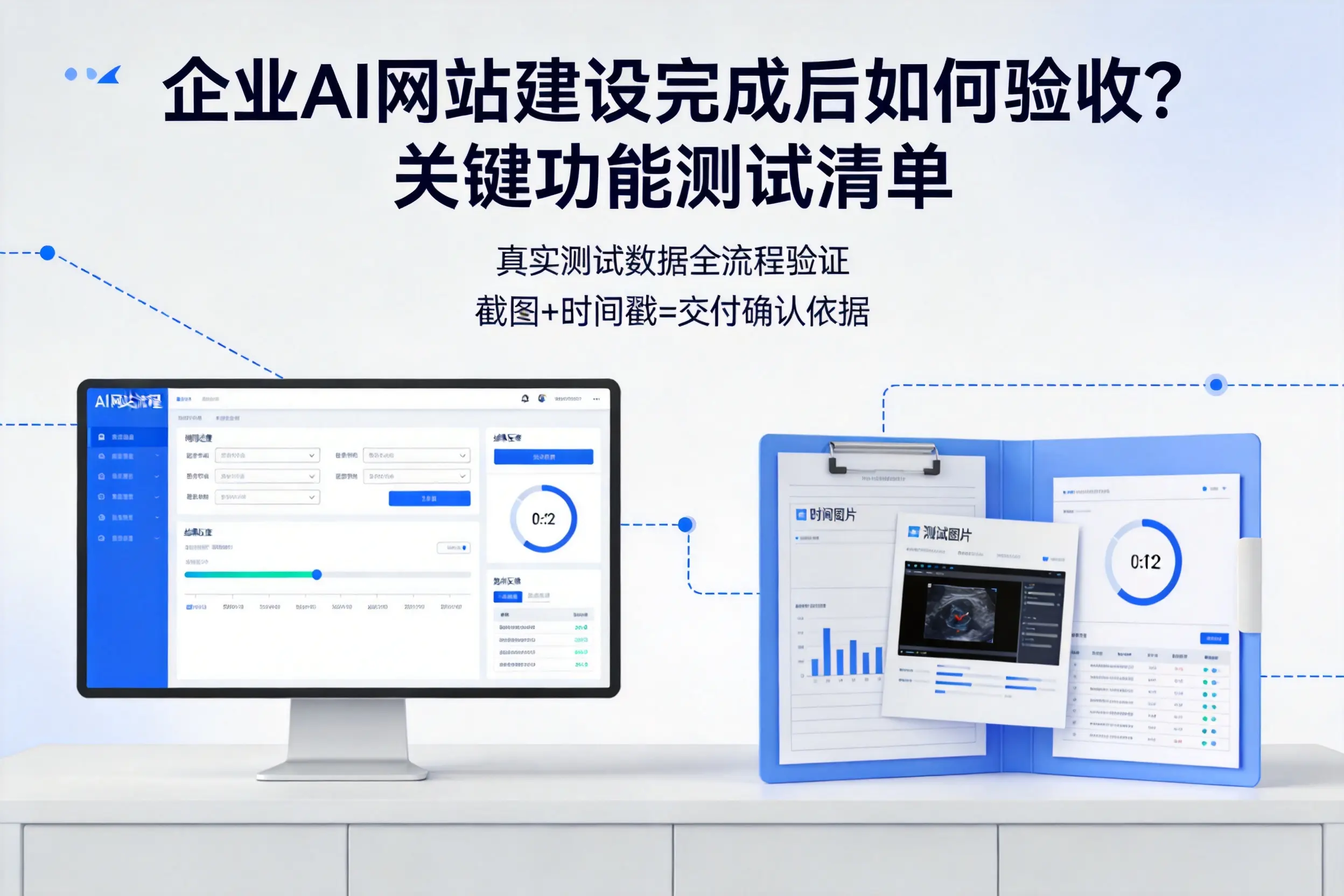 荆门企业AI网站建设完成后如何验收？关键功能测试清单
