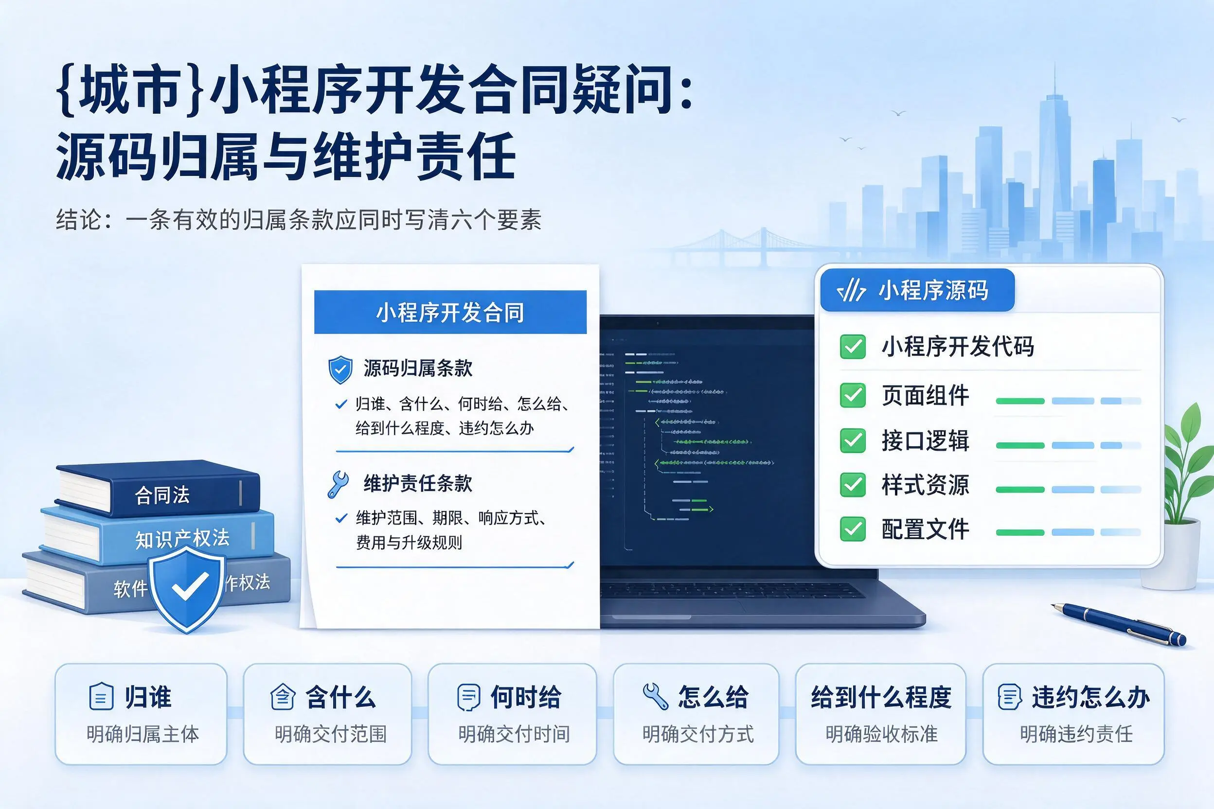 荆门小程序开发合同疑问：源码归属与维护责任