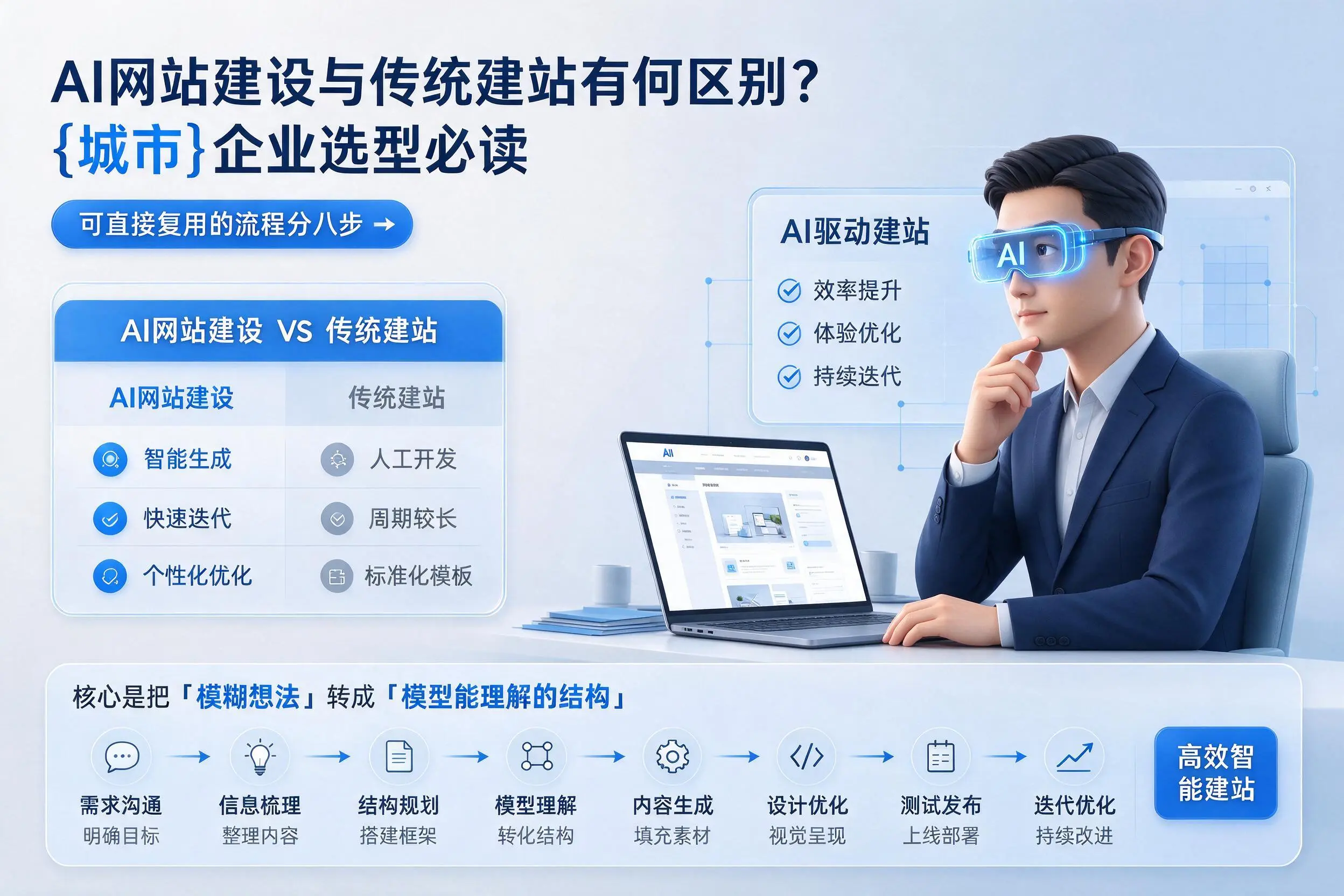 AI网站建设与传统建站有何区别？荆门企业选型必读