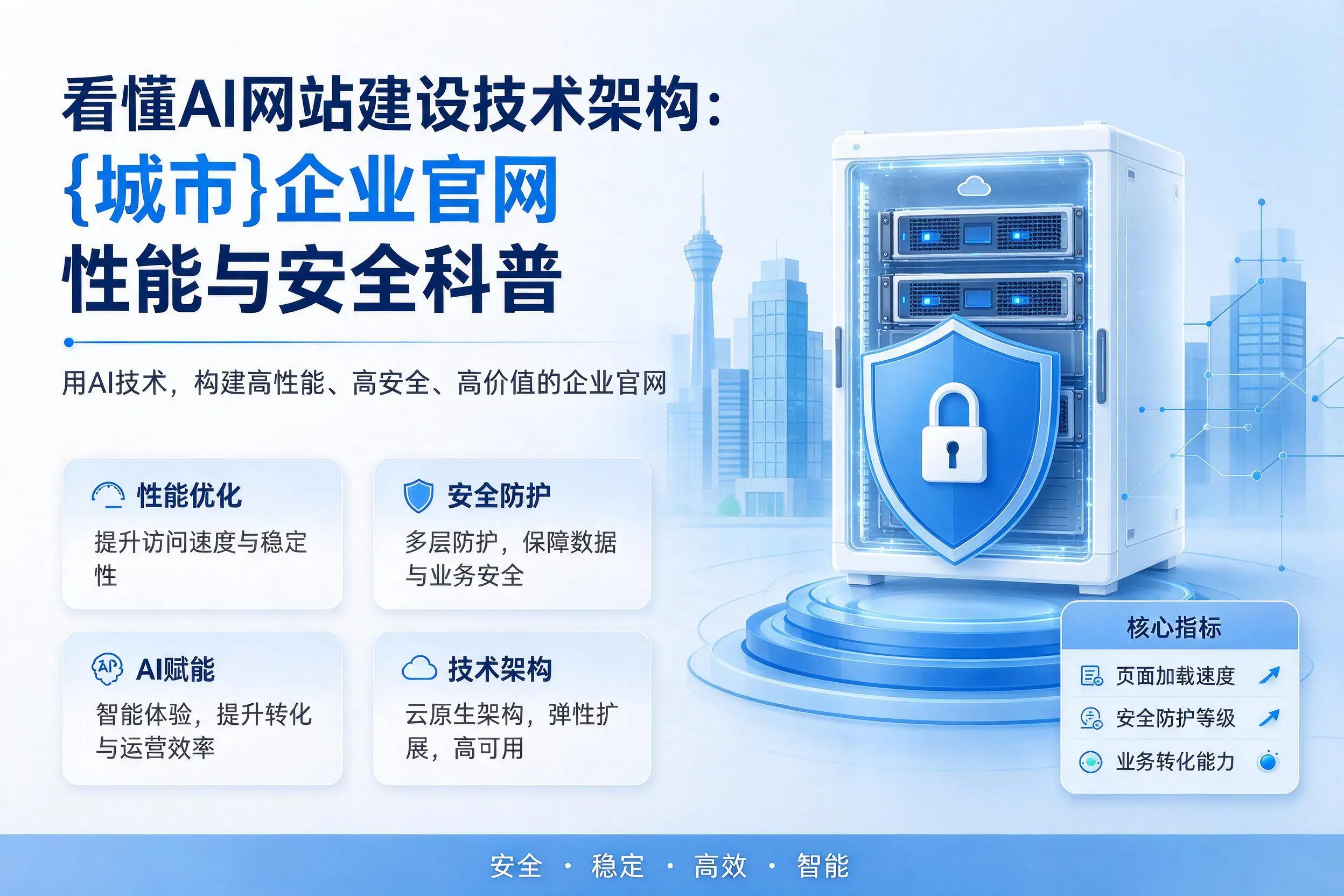 看懂AI网站建设技术架构：荆门企业官网性能与安全科普