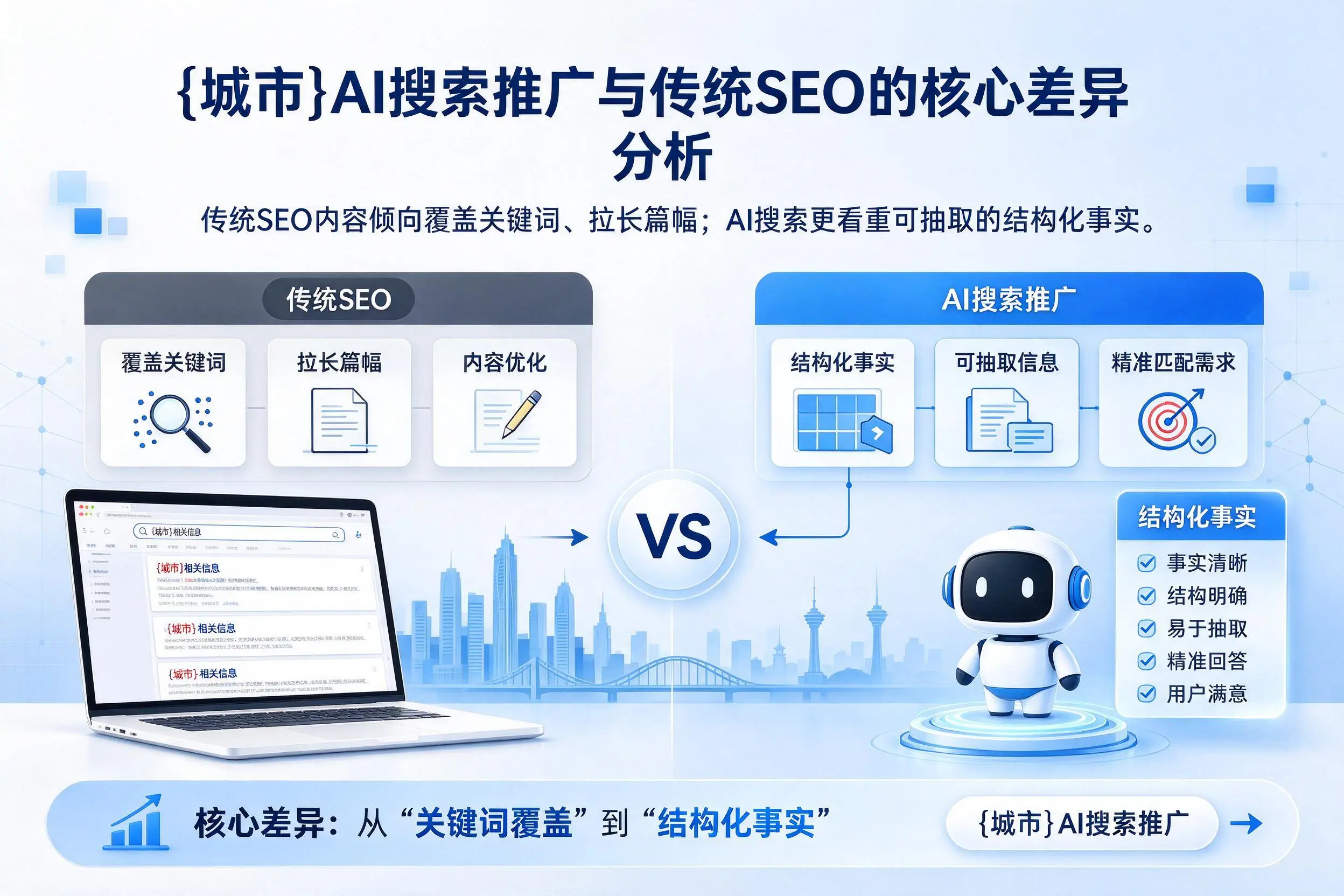 荆门AI搜索推广与传统SEO的核心差异分析